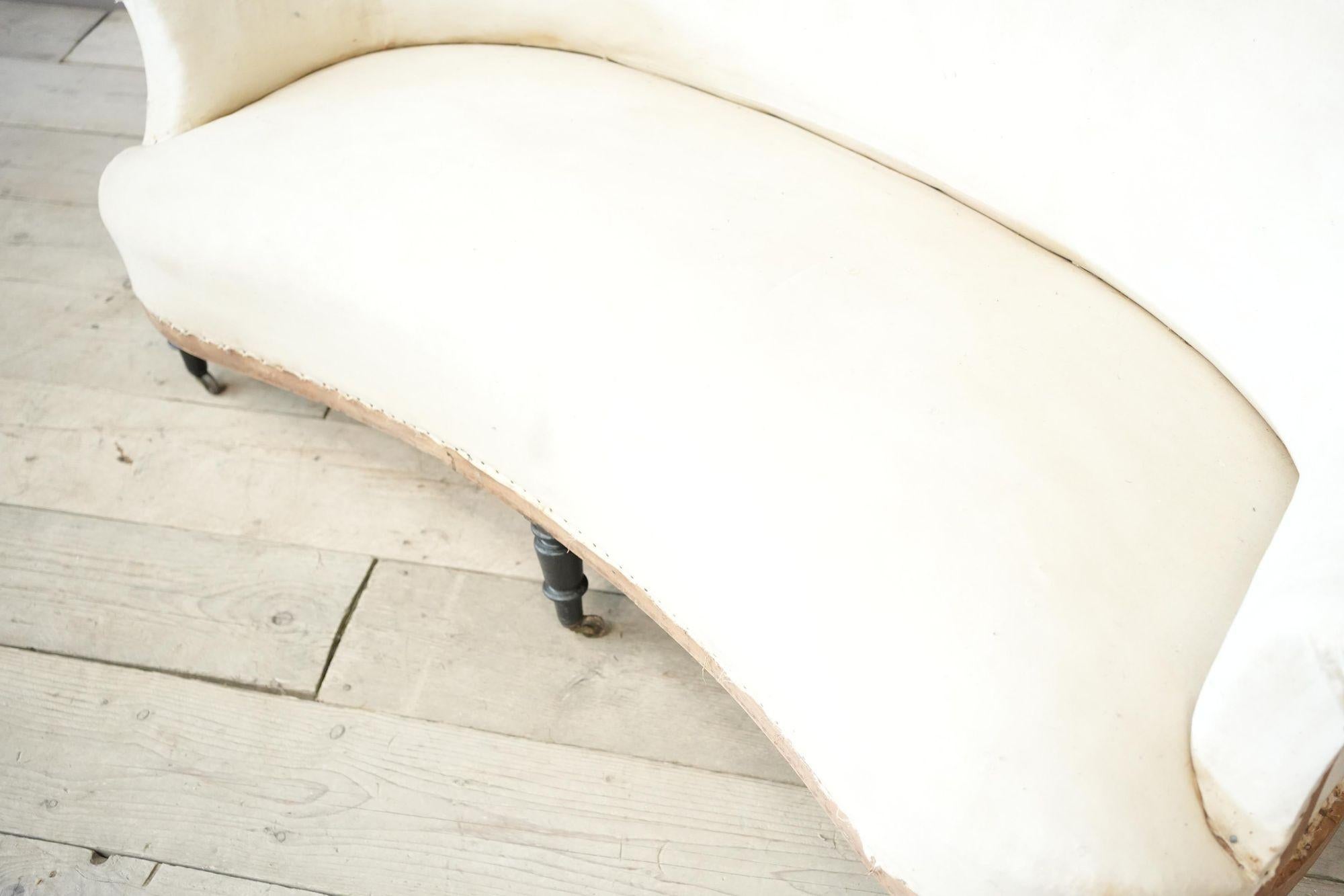 Upholstery Napoleon III Kidney shaped sofa