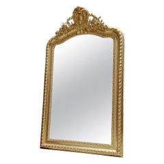 Napoleon III Large Gilt Wall Mirror, France, 19th Century