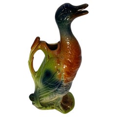 Anatra in maiolica Napoleone III Fine XIX secolo