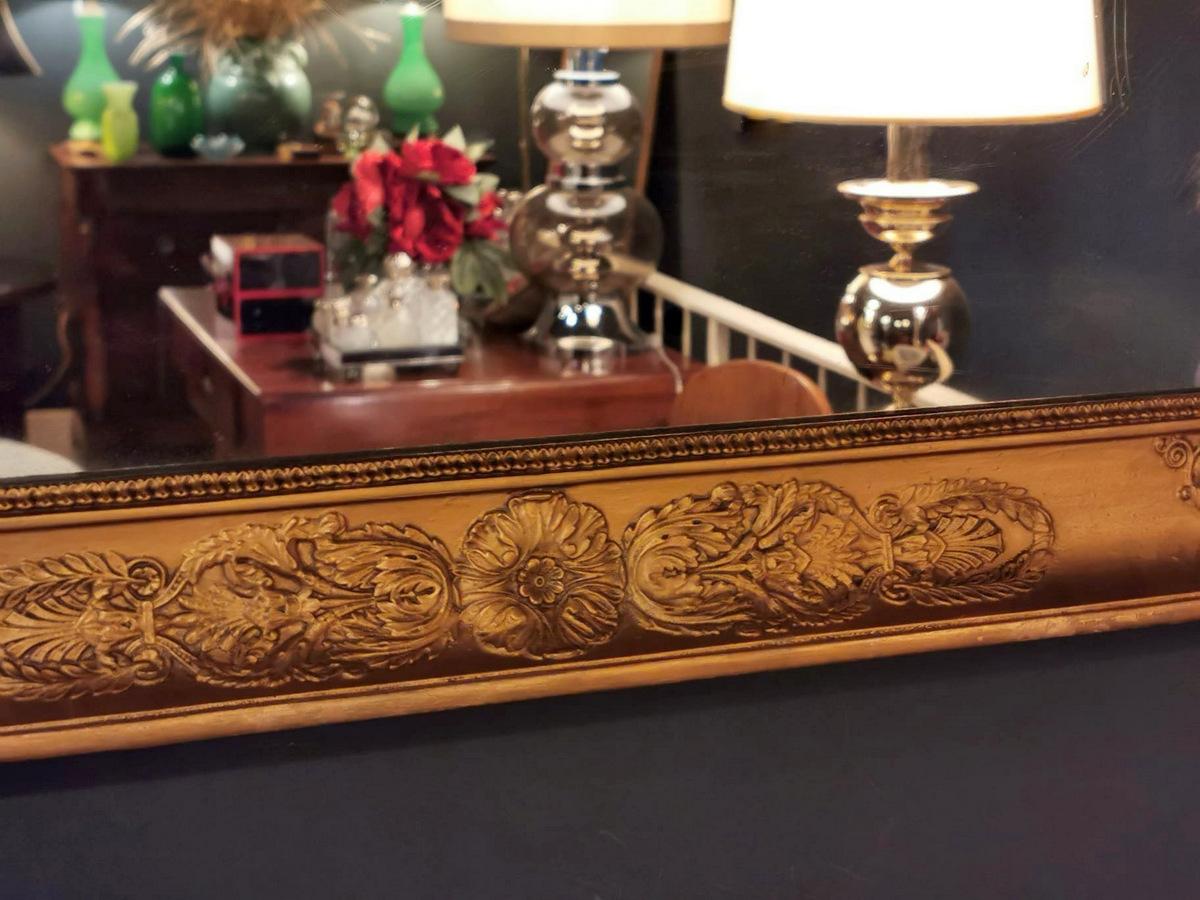 Napoleon III French Mirror in Gold Leaf Wood 5