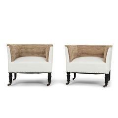 Napoleon III Low Squared-Back Chair