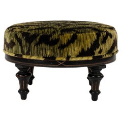 Reposapiés de terciopelo verde Napoleón III Luigi Bevilacqua Velluto Tigre Verde