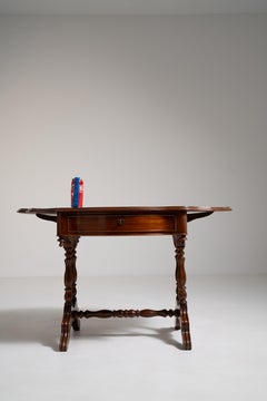 Napoleon III Mahogany Pembroke Drop Leaf Table