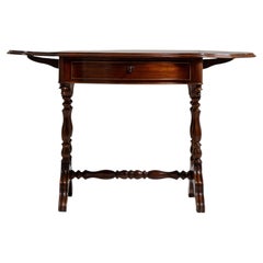Napoleon III Mahogany Pembroke Drop Leaf Table