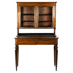 Segreteria intarsiata Napoleone III Vitrine Bonheur Du Jour