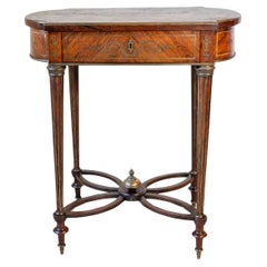 Napoleon III Marquetry Side Table, France, circa 1870
