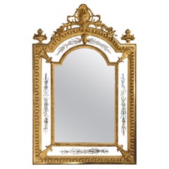 Napoleon III Mirror, carved and gilded wood, fine gold, France