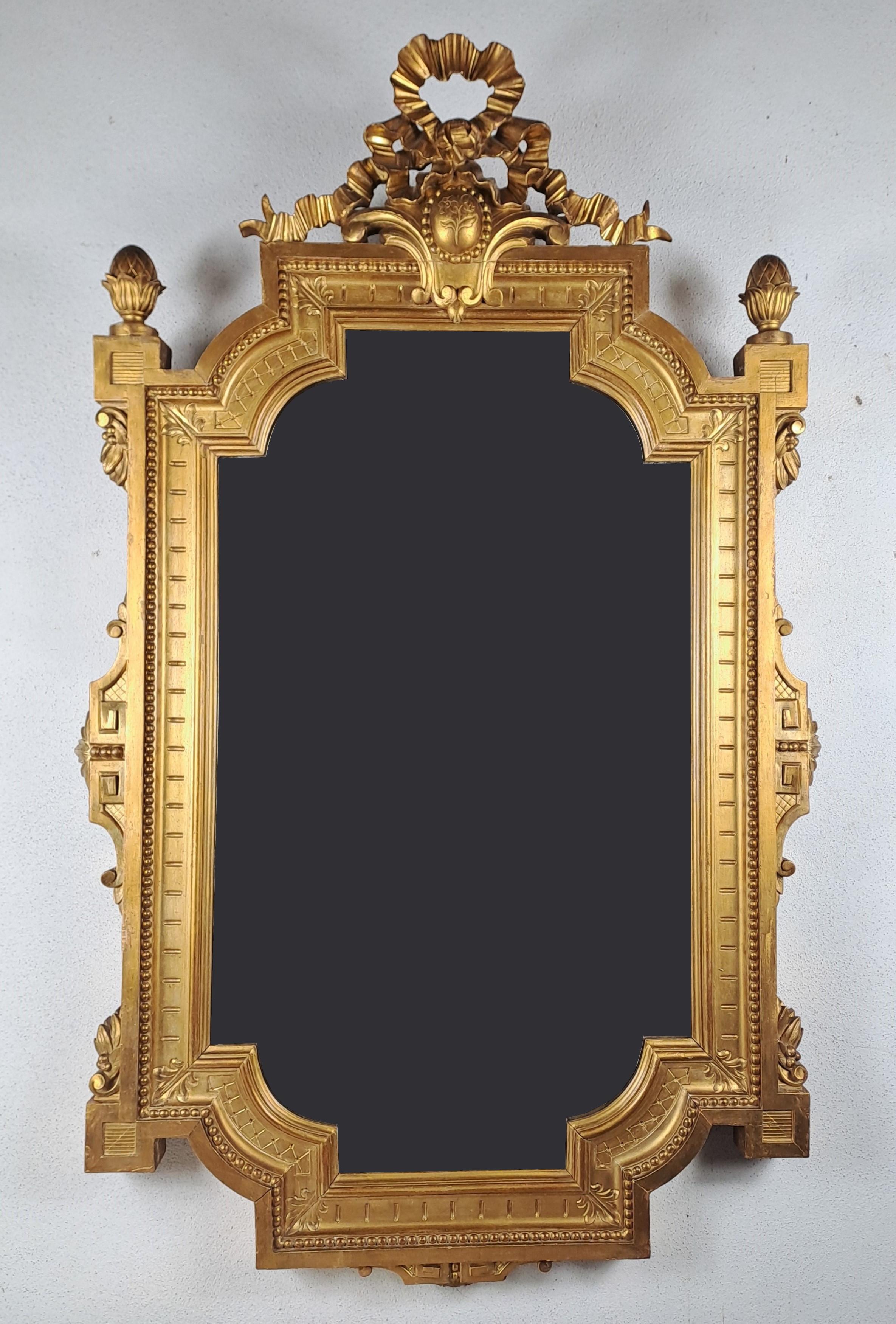 Napoleon III Mirror In Gilded Wood For Sale 5