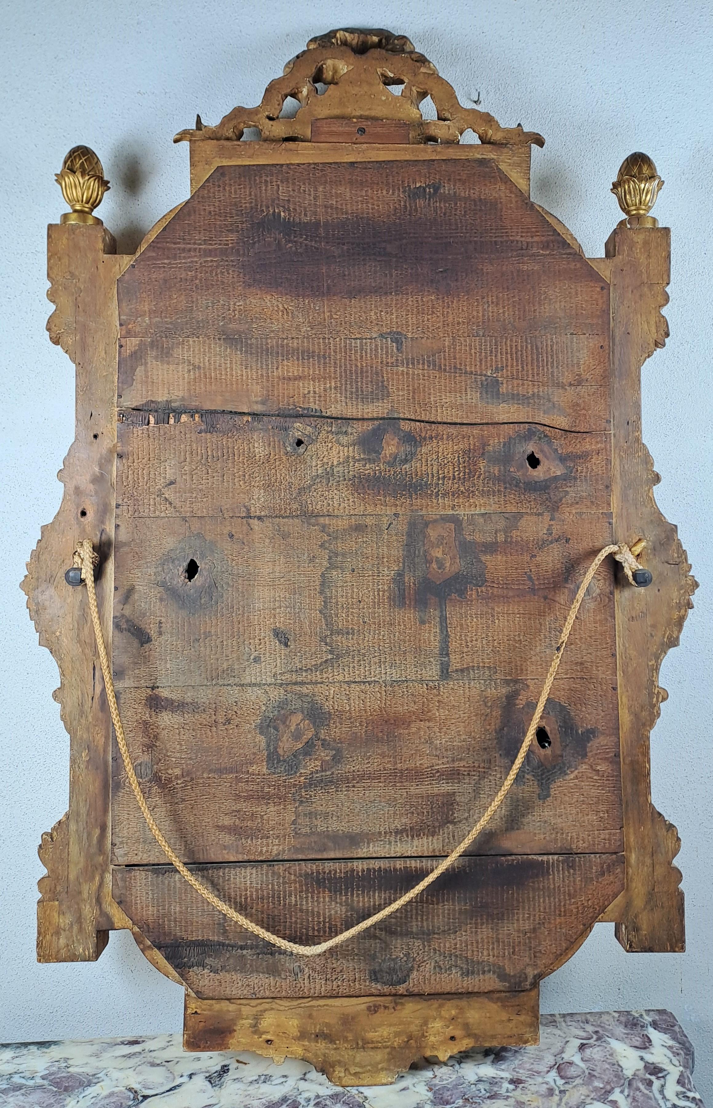 Napoleon III Mirror In Gilded Wood For Sale 6