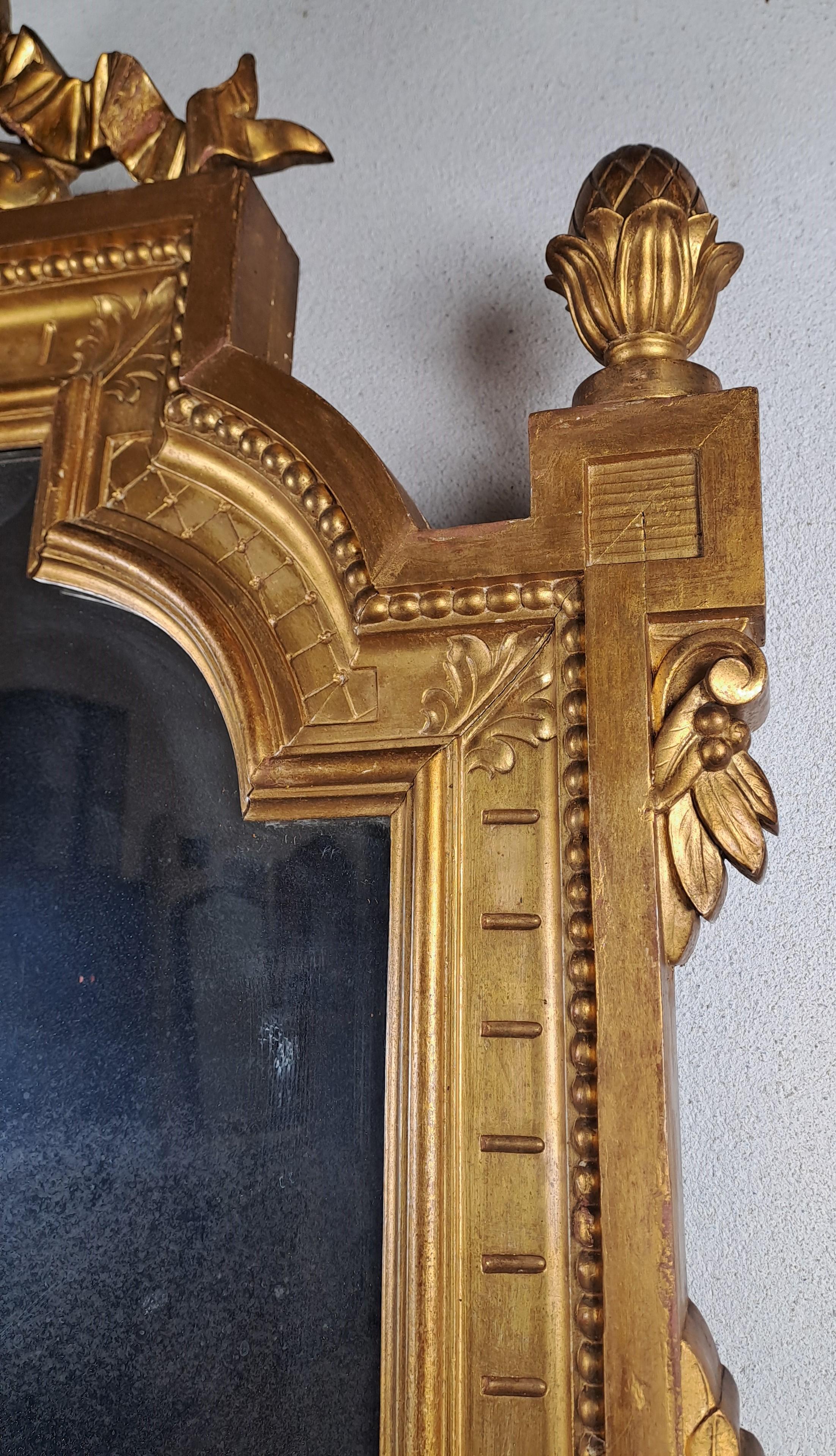 Napoleon III Mirror In Gilded Wood For Sale 2