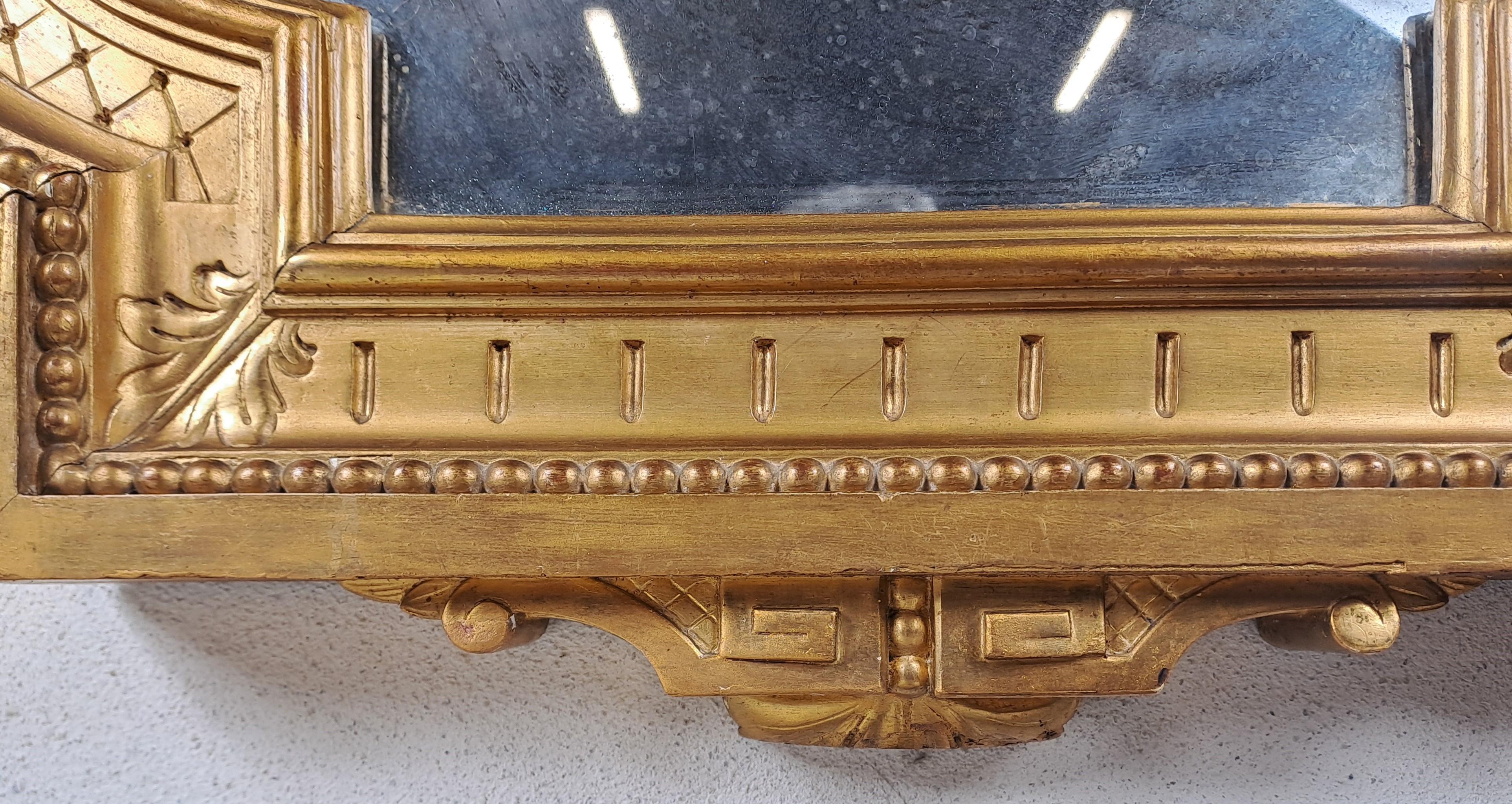 Napoleon III Mirror In Gilded Wood For Sale 3