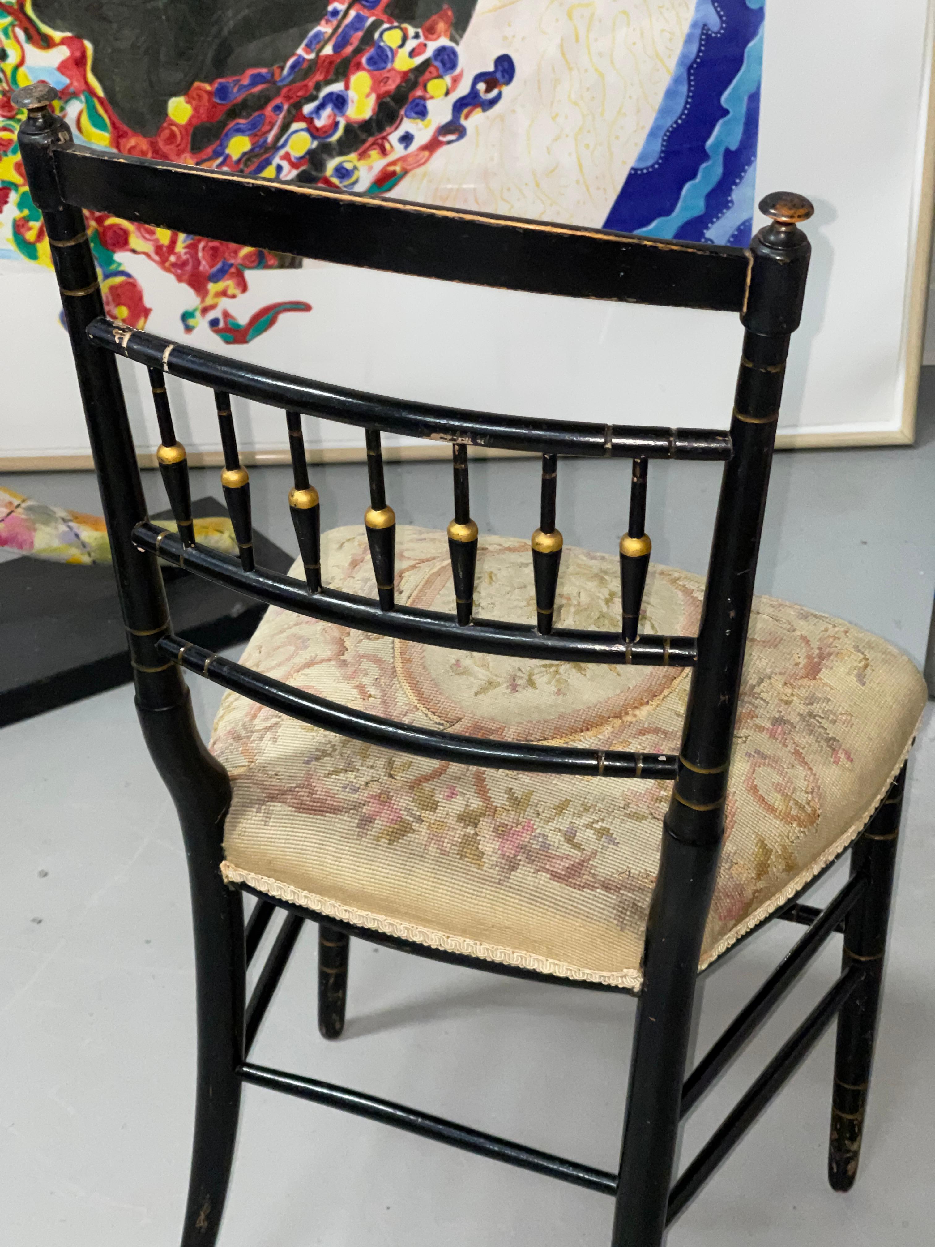 Napoleon III Needlepoint Chairs For Sale 3