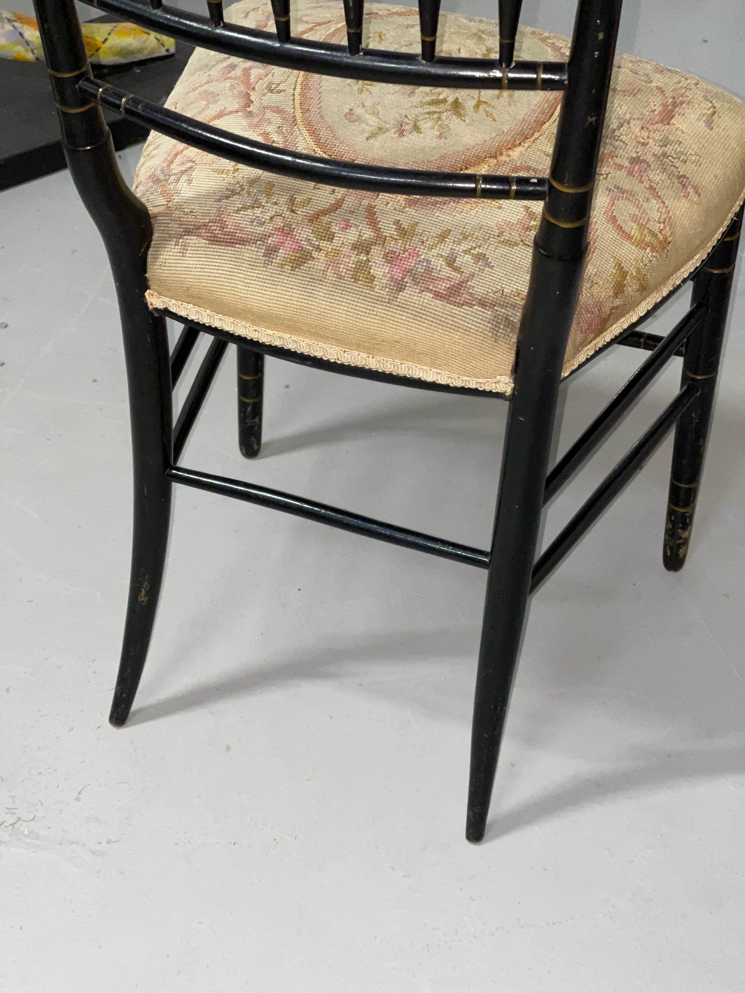 Napoleon III Needlepoint Chairs For Sale 4