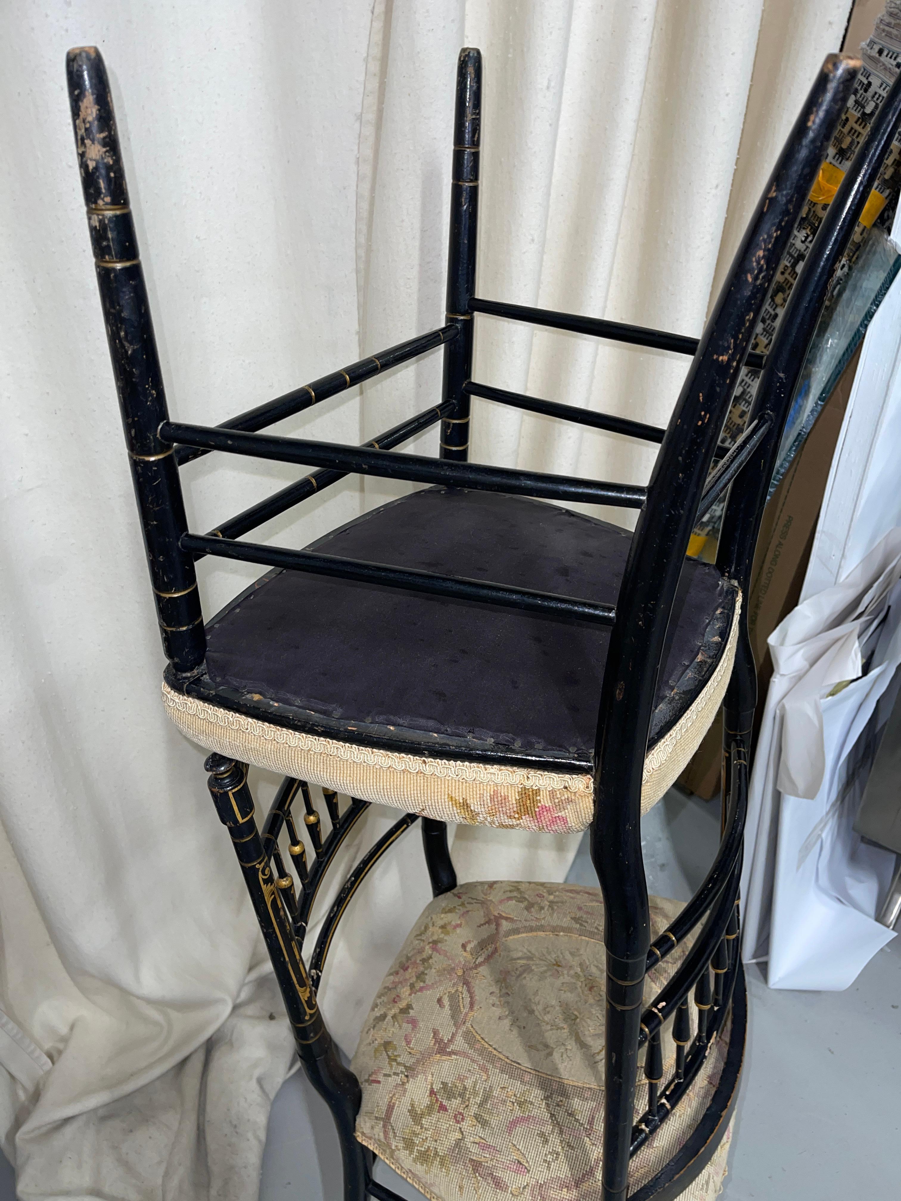 Napoleon III Needlepoint Chairs For Sale 6