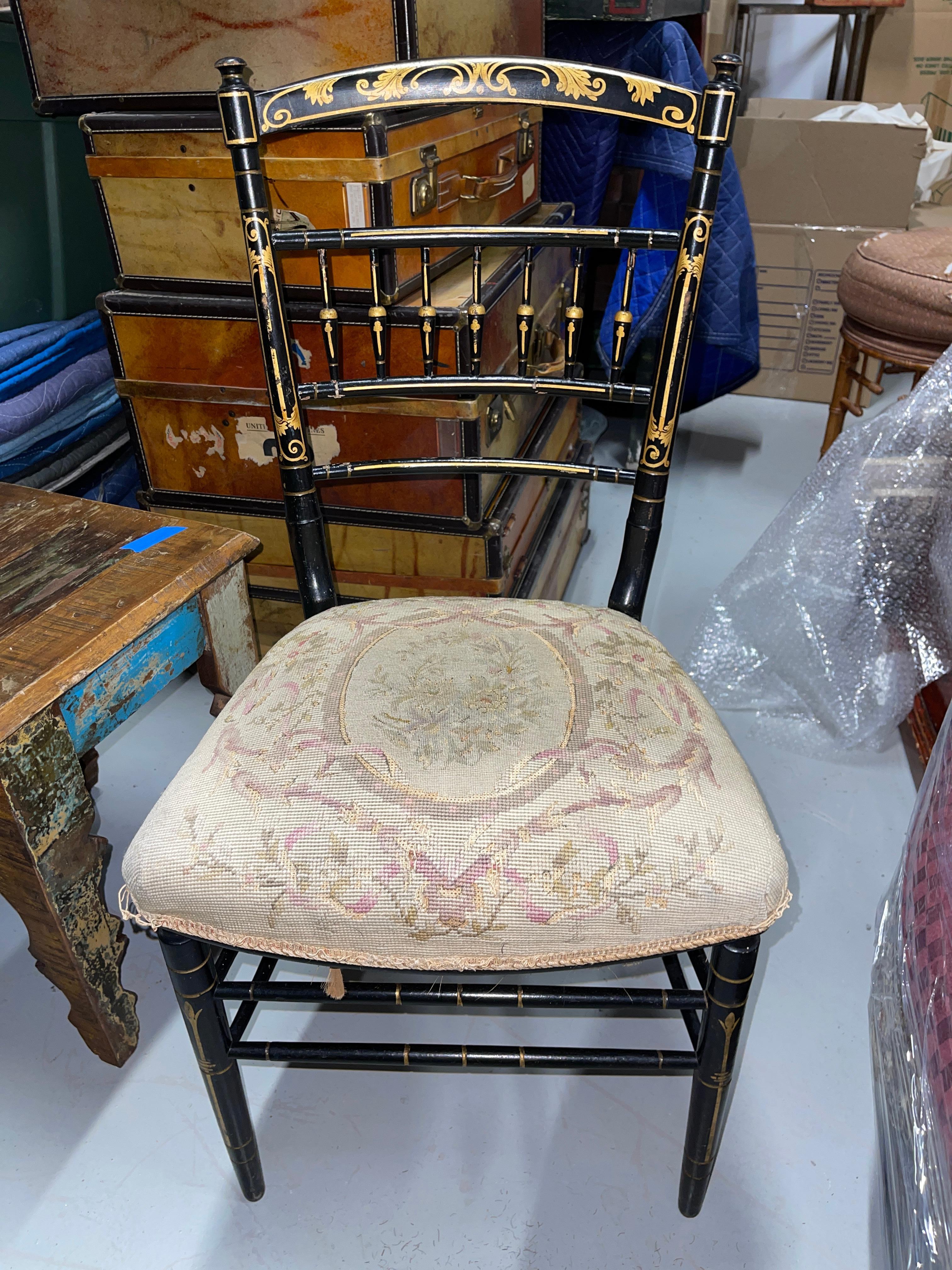 Napoleon III Needlepoint Chairs For Sale 9