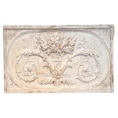 Napoleon III Neoclassical Plaster & Wood Fragment Panel