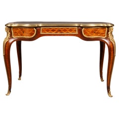 Napoleon III Ormolu Mounted Tulipwood Bureau Plat Attributed To Wassmus
