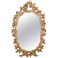 Napoleon III Oval Gilt Mirror