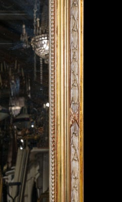 Napoleon III Overmantel Parcel Gilt Mirror