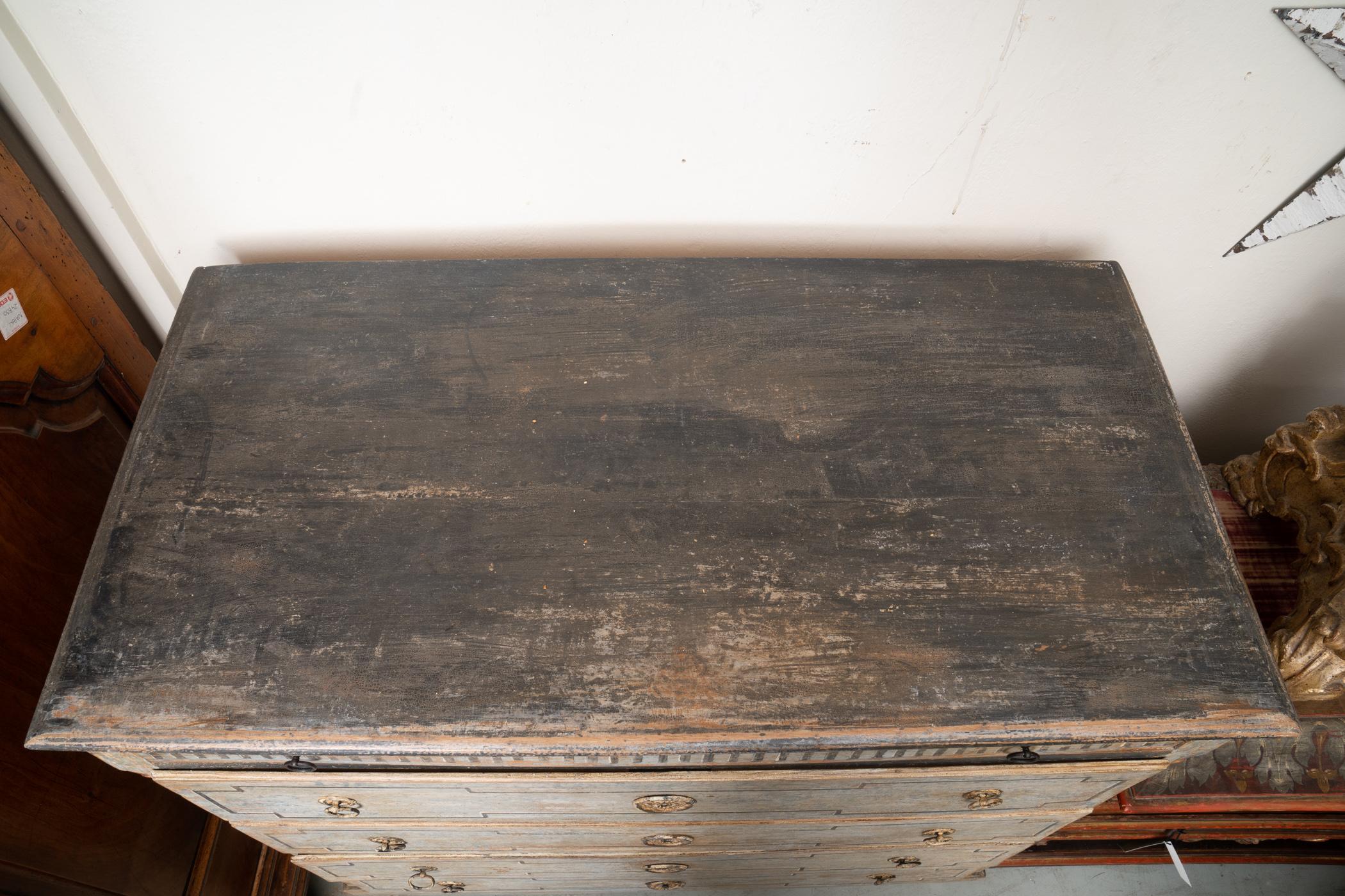 Wood Empire Danish Painted Commode