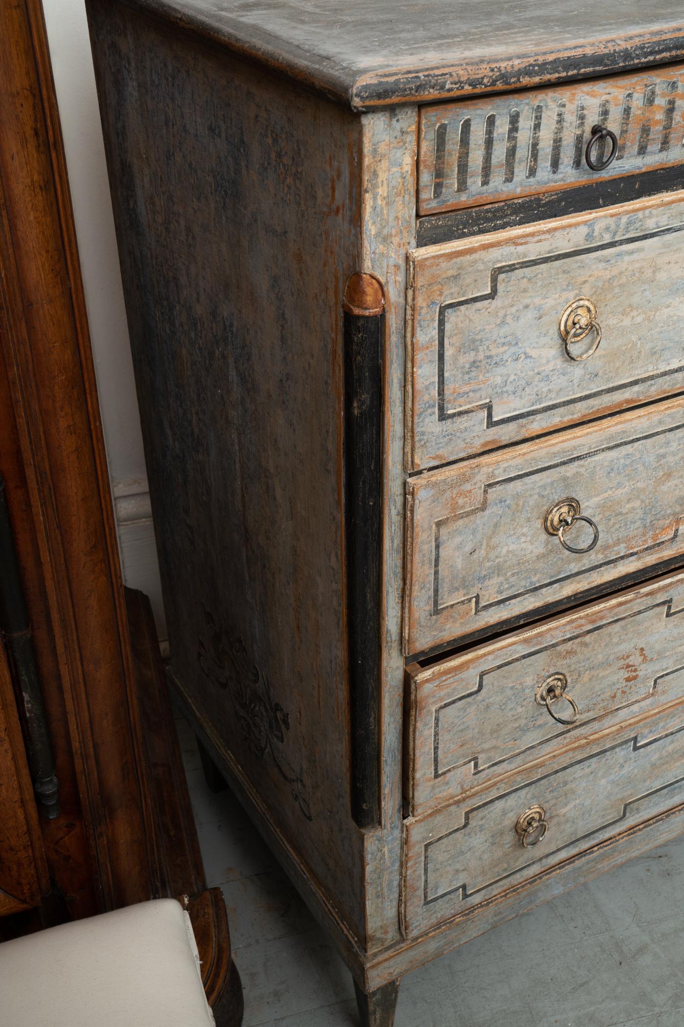 Empire Danish Painted Commode 1