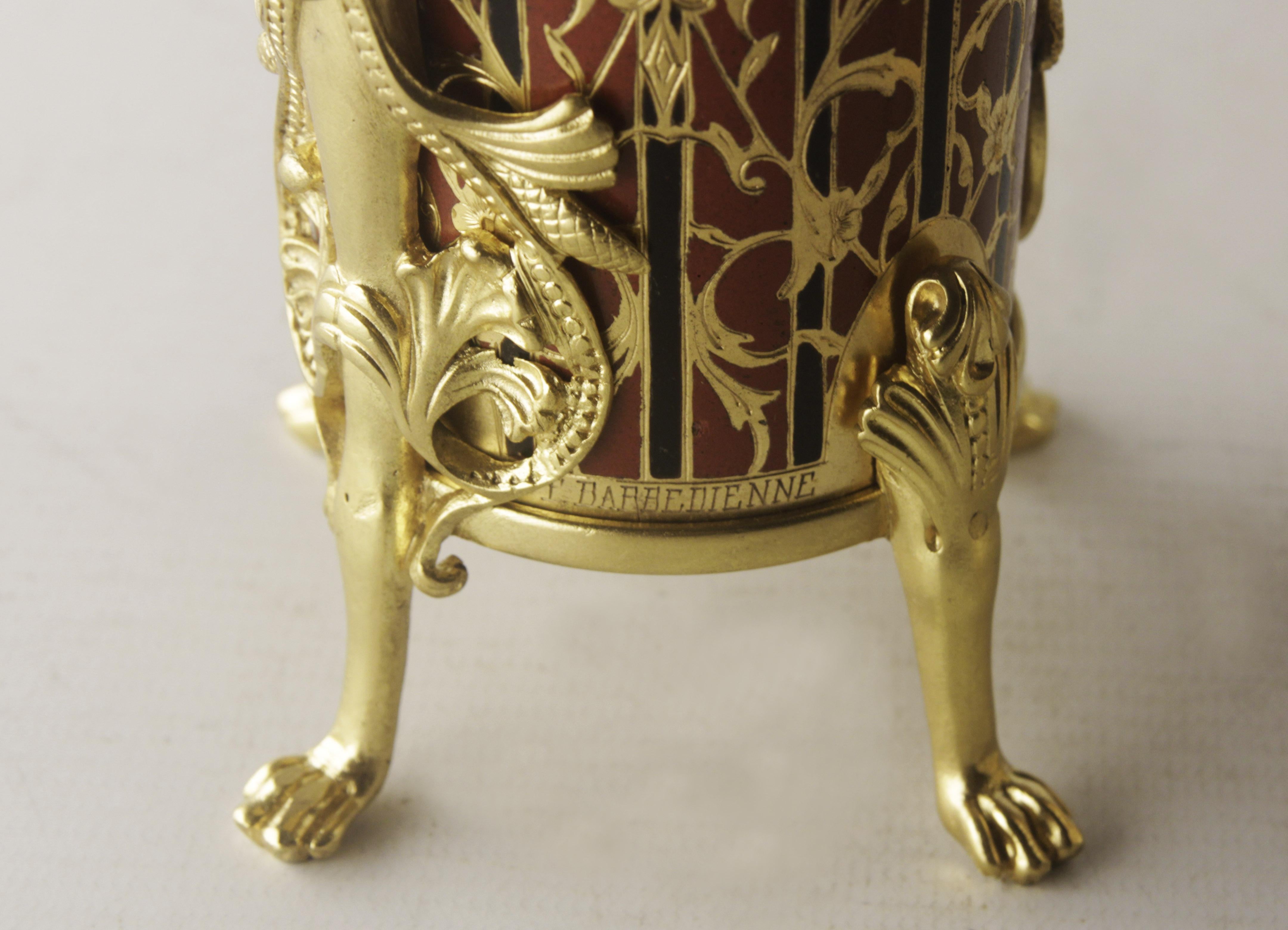 Paar Vasen, Barbediene-Gießerei, Frankreich, Napoleon III.  (Französisch) im Angebot