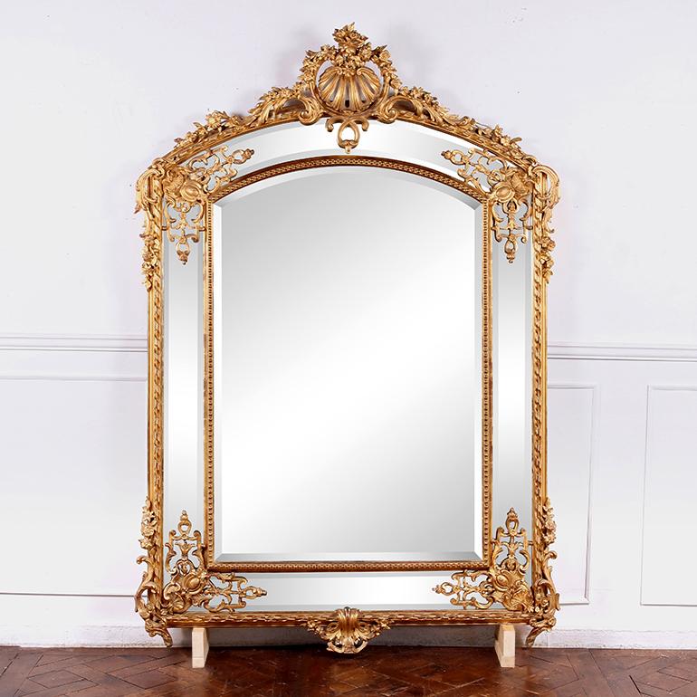 Smussato Grande specchio Parclose di Napoleone III, CIRCA 1860 in vendita
