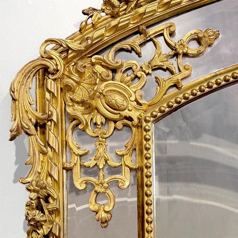 Grande specchio Parclose di Napoleone III, CIRCA 1860 In condizioni buone in vendita a Vancouver, British Columbia