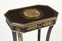 Napoleon III Parcel Gilt Ebony Veneered Side Table