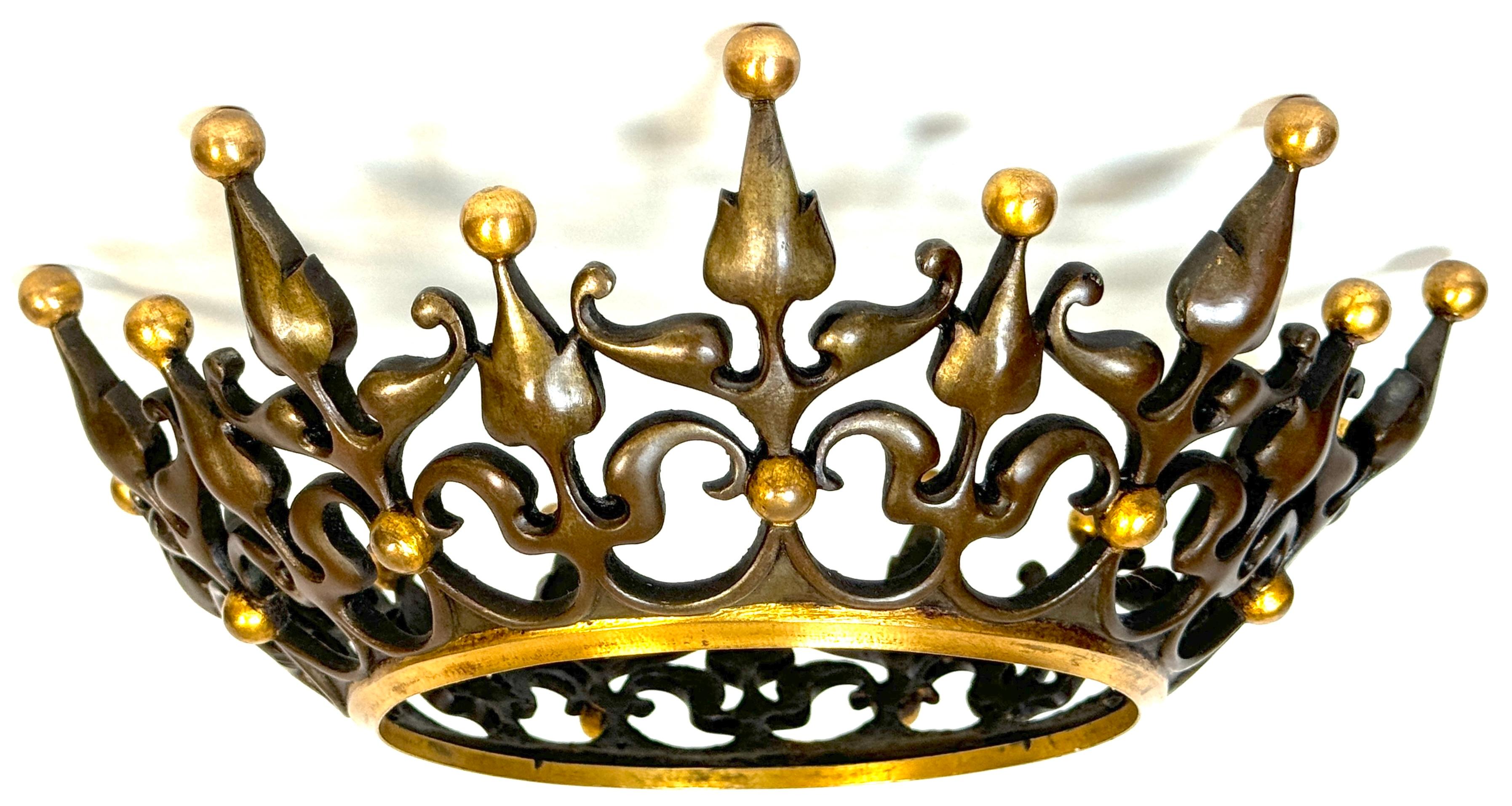 Francese Corona di Napoleone III in bronzo patinato e ormolu, Francia, CIRCA 1870 in vendita