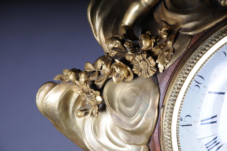 Napoleon III Pedestal Clock “Parquet Regulator” after Jean-Henri Riesener, 1734 For Sale 10