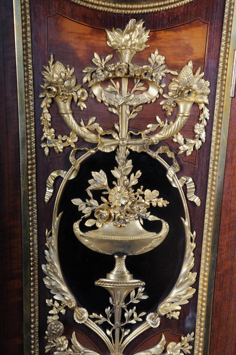 Napoleon III Pedestal Clock “Parquet Regulator” after Jean-Henri Riesener, 1734 For Sale 2
