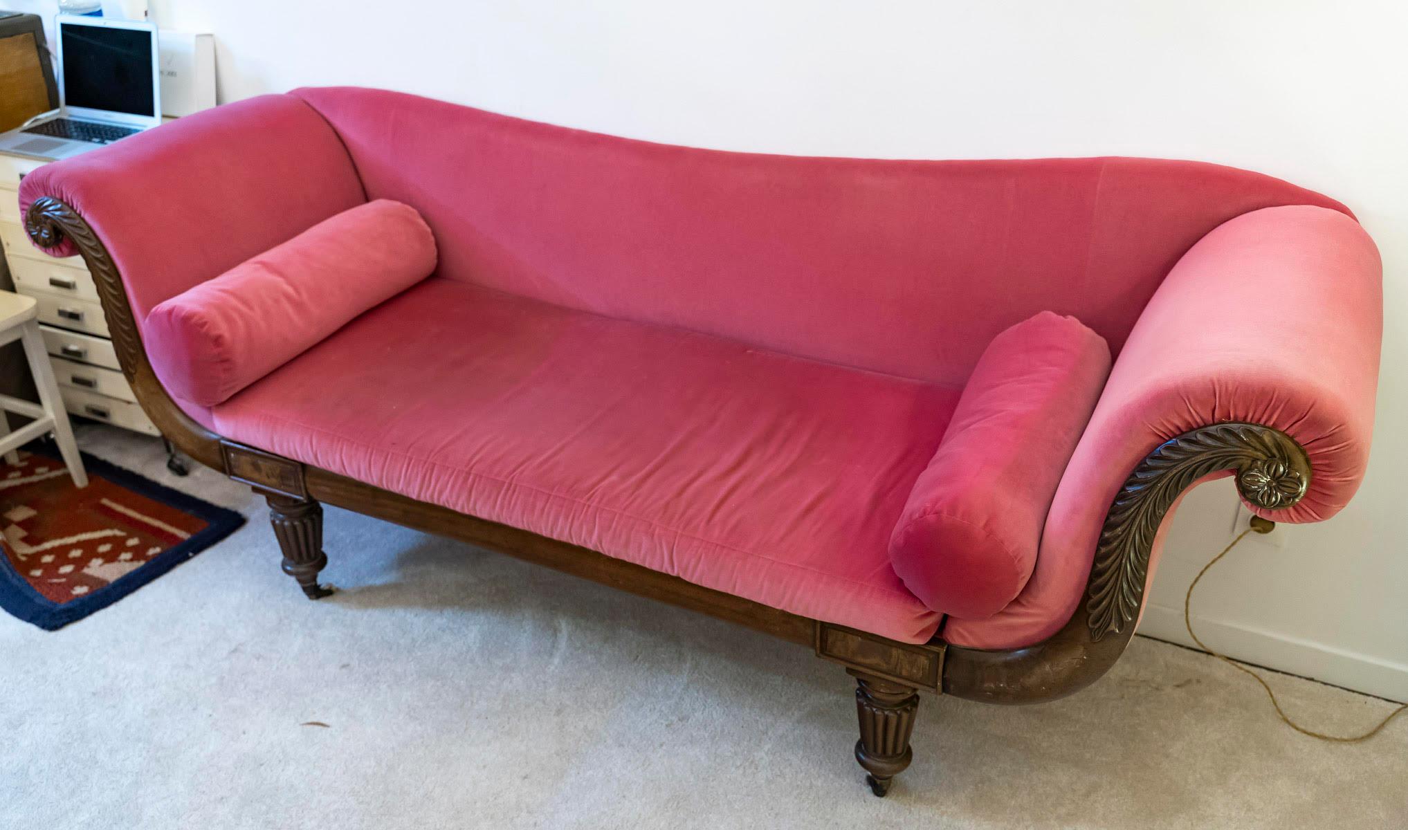 Période Napoléon III 19ème siècle Méridienne. Bon état - En vente à Saint-Ouen, FR