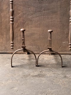 Andirons ou chenets d'époque Napoléon III