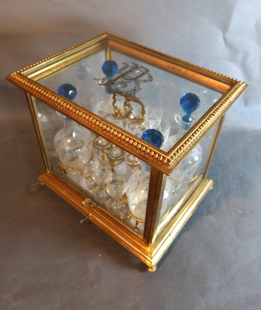 Bronze- und Glaskeller aus der Zeit Napoleons III. im Angebot 4