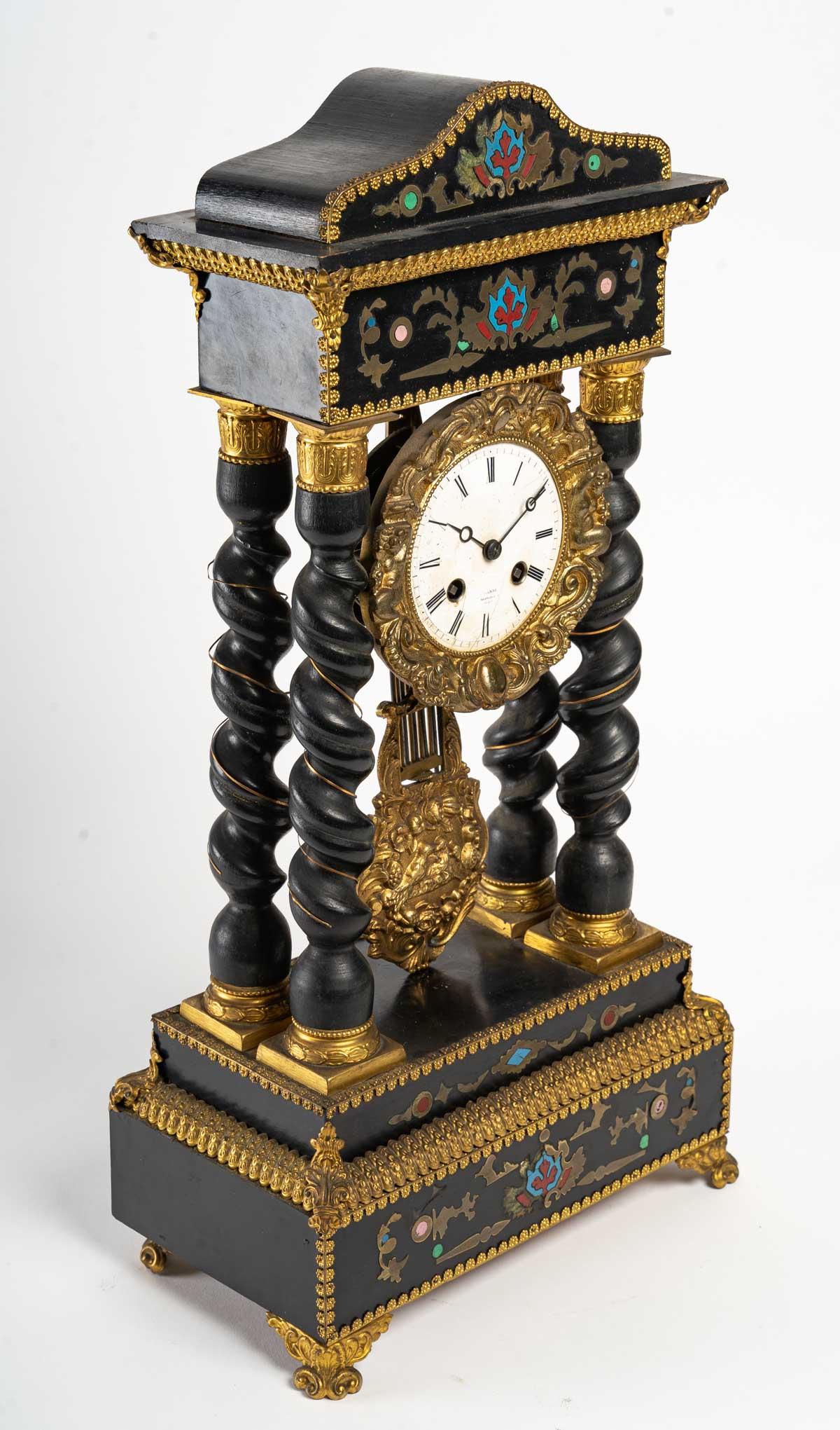 European Napoleon III Period Clock