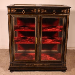 Napoleon III Period Collector's Display Cabinet