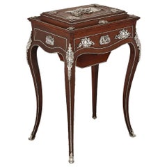 Table de coiffeuse d'époque Napoléon III, attribuée à Diehl