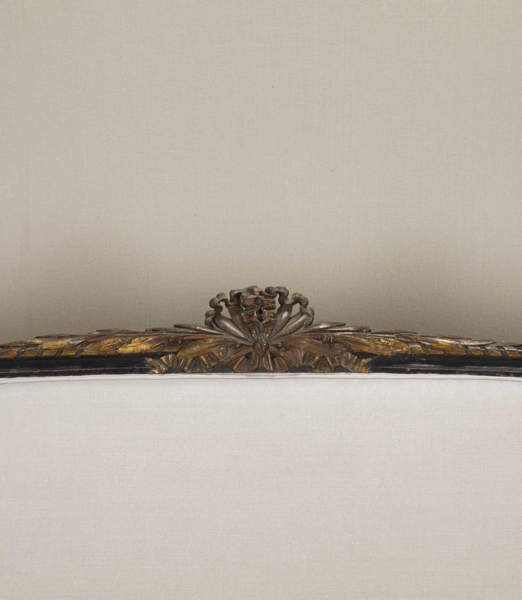 Ebonized Napoleon III Period Ebonised Canape For Sale