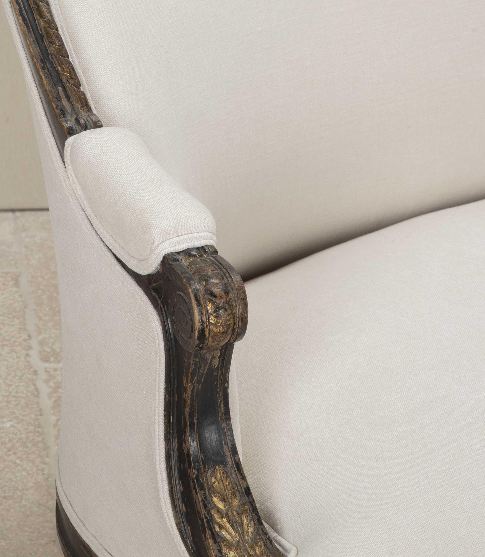 Napoleon III Period Ebonised Canape In Good Condition For Sale In Gloucestershire, GB