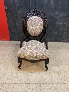 Napoleon III Period Fireside Chair, Fully Restored