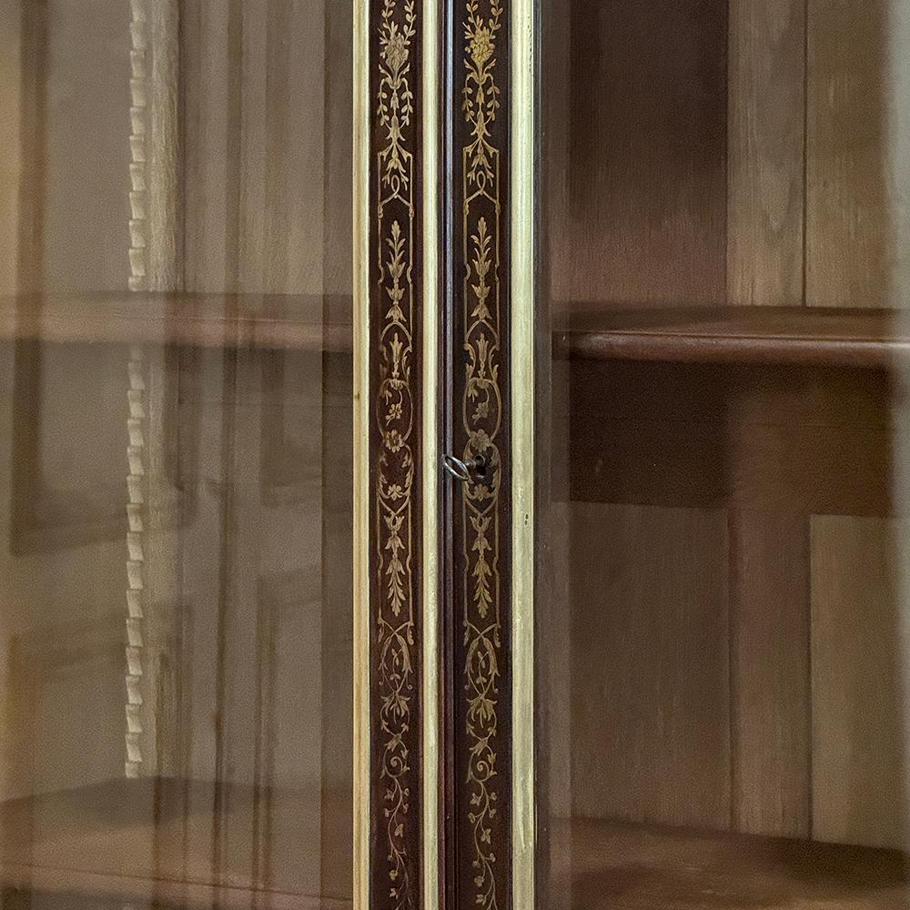 Napoleón III Período Francés Luis XVI Caoba y Bronce Librería ~ Bibliotheque en venta 5