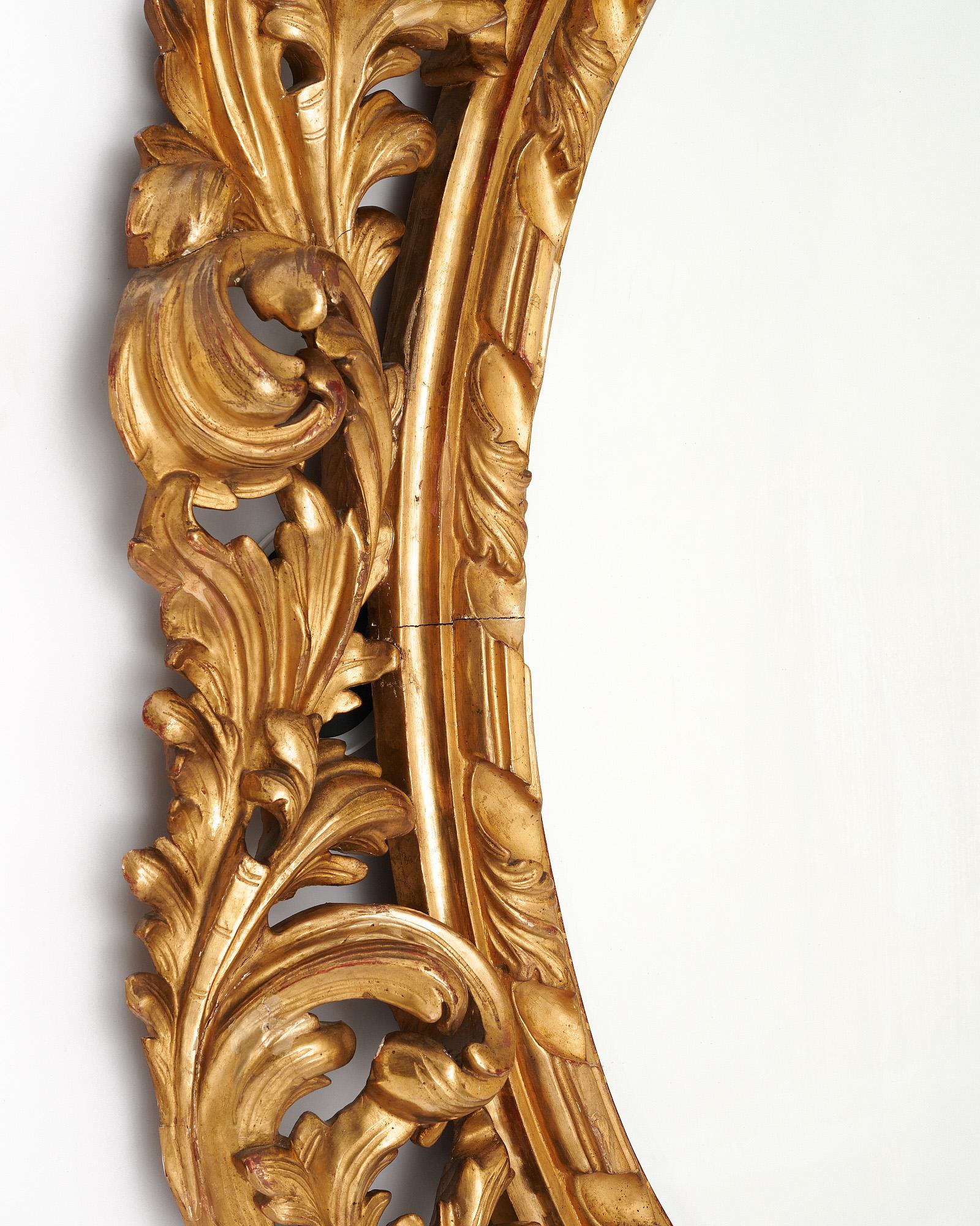 Fine XIX secolo Specchio d'oro francese Napoleone III, CIRCA 1880 in vendita