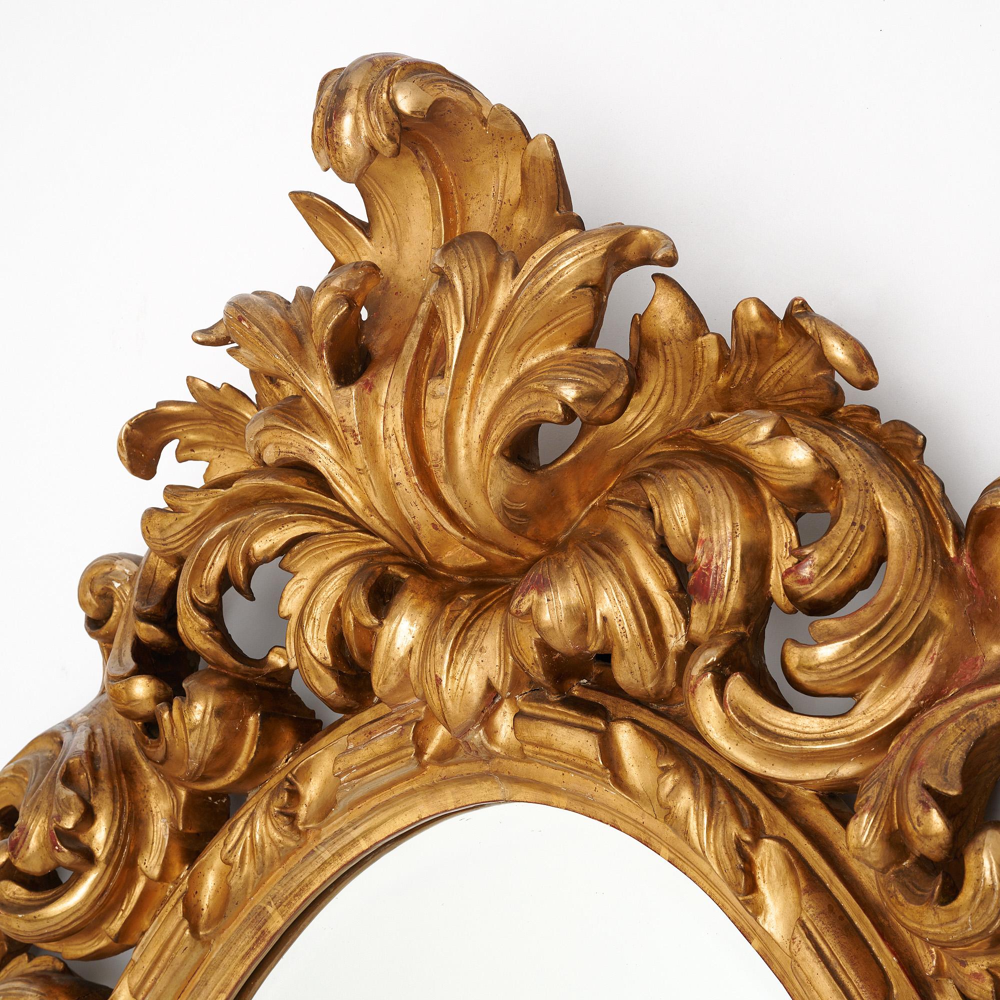 Specchio d'oro francese Napoleone III, CIRCA 1880 in vendita 3