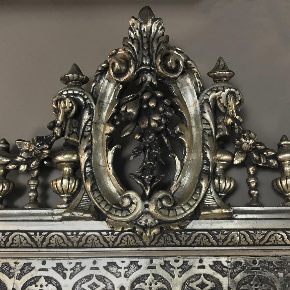 Napoleon III Period French Silver Gilt Mirror In Good Condition In Dallas, TX
