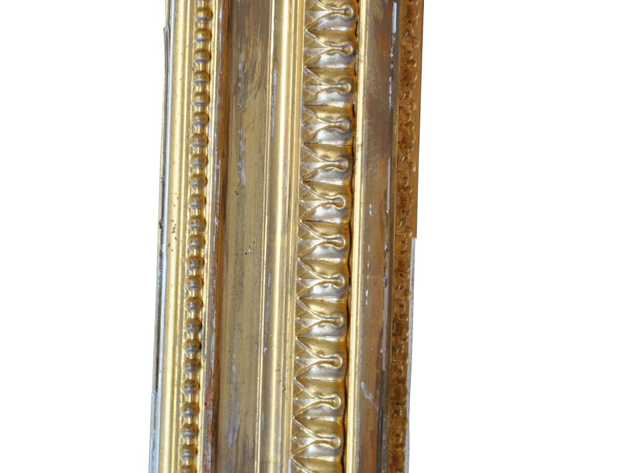 Giltwood Napoleon III Period Gilt Wood Mirror For Sale