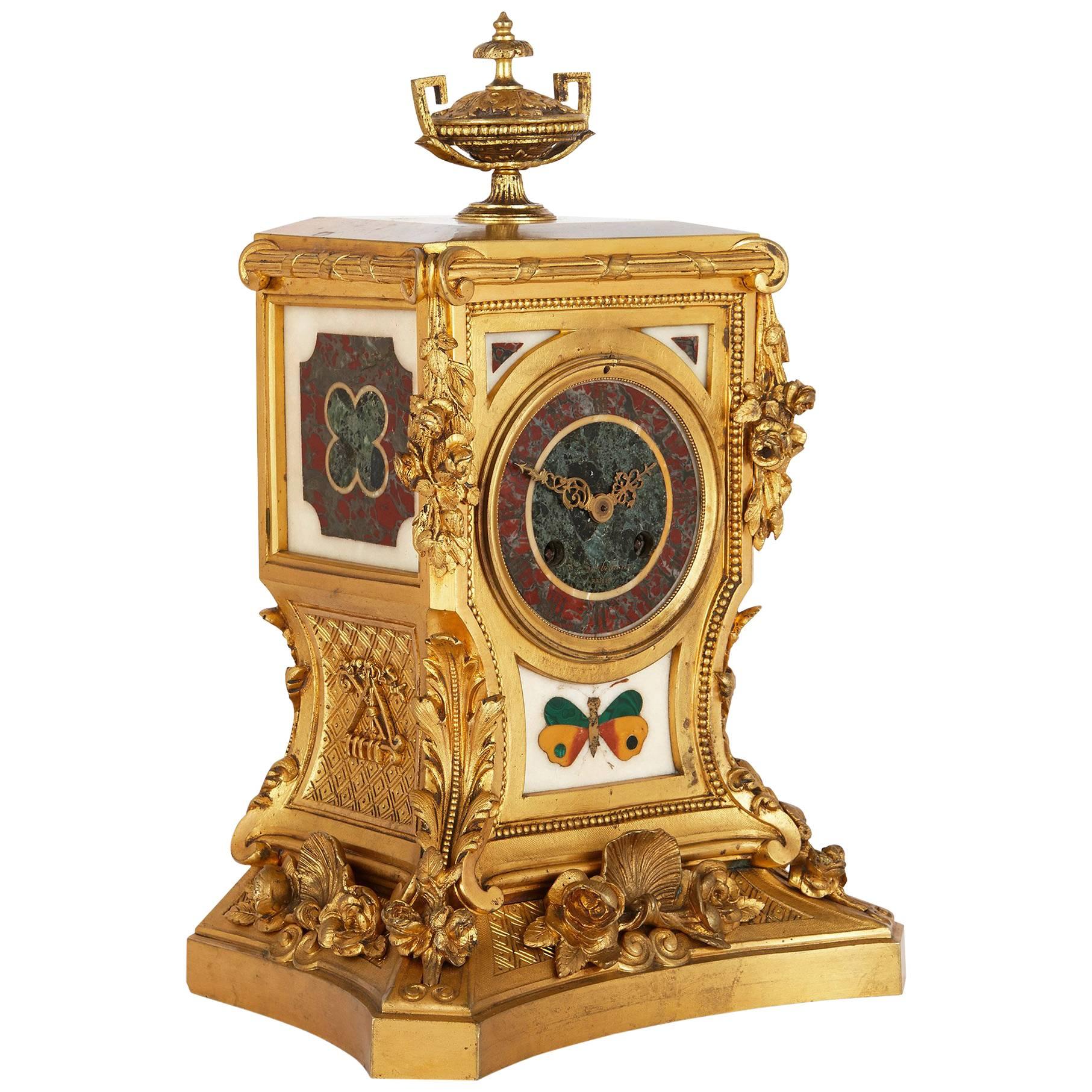 Napoleon III Period Mantel Clock by Barbedienne For Sale