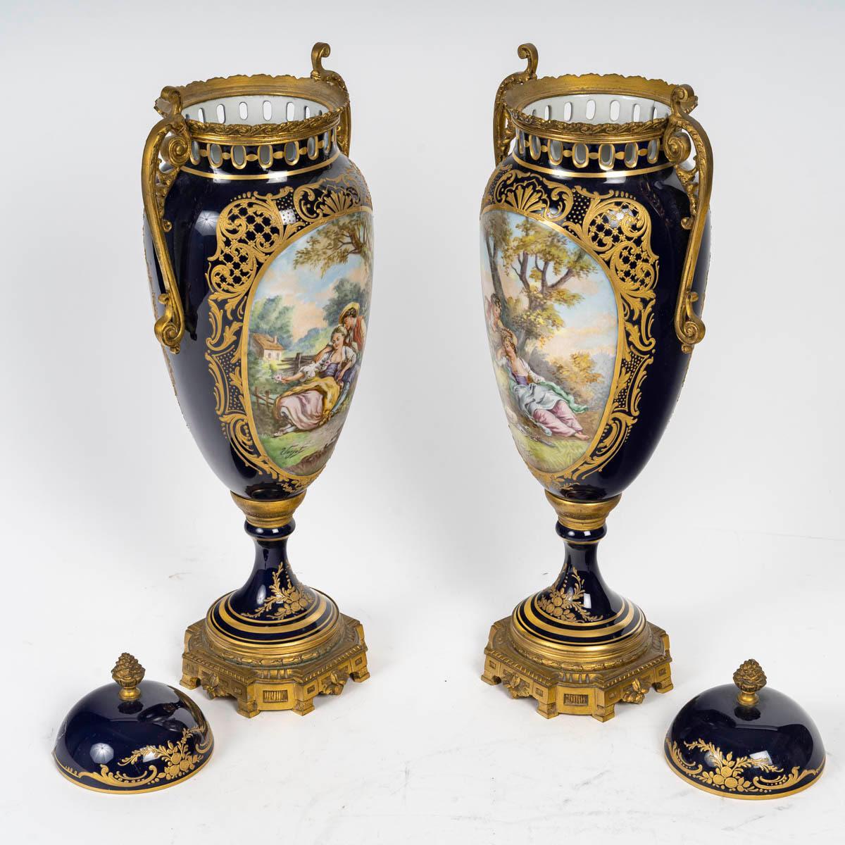 Napoleon III Period Mantel Set, 19th Century. 4