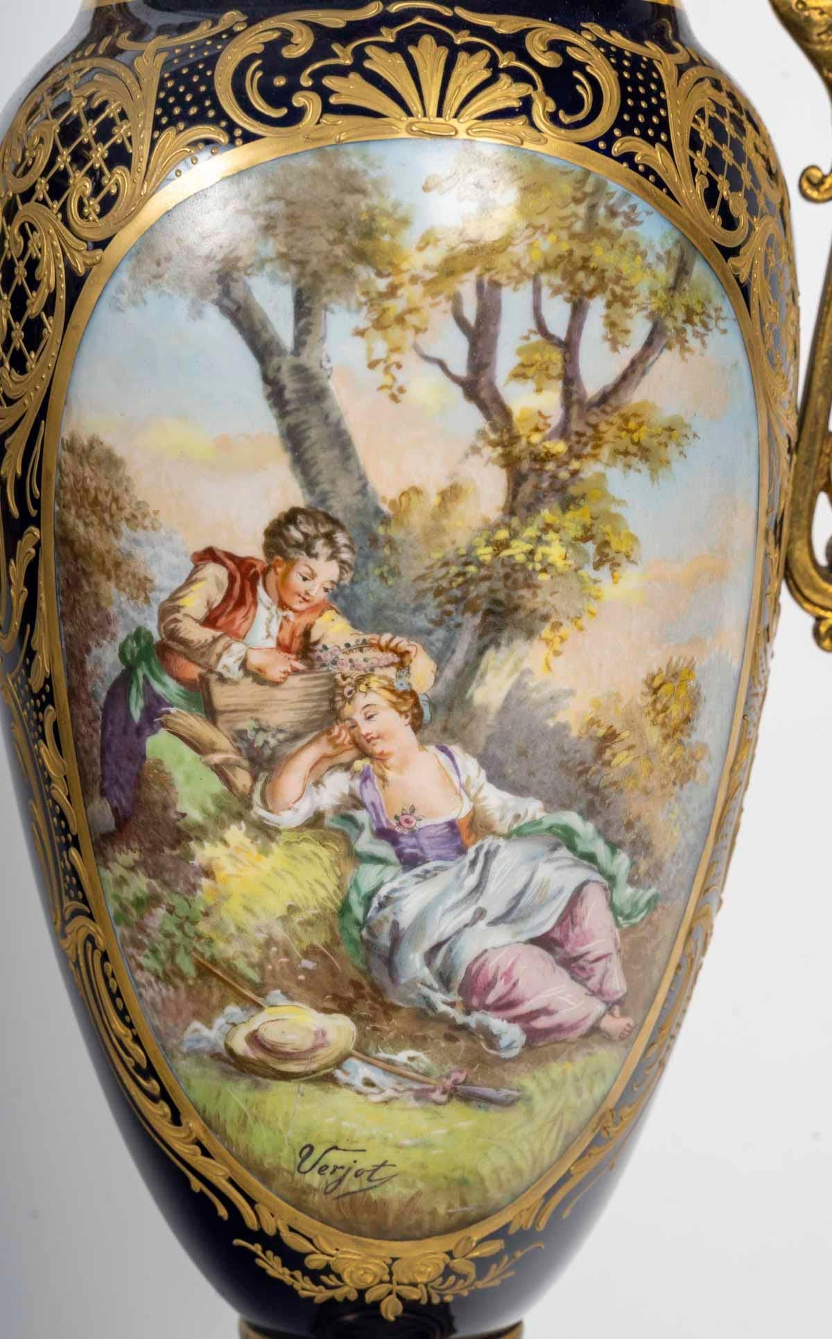 Napoleon III Period Mantel Set, 19th Century. 6