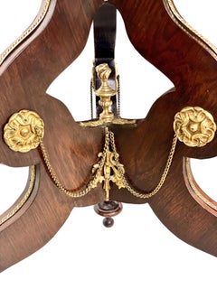 Napoléon III Period Marquetry Table with Gilded Brass Ornaments